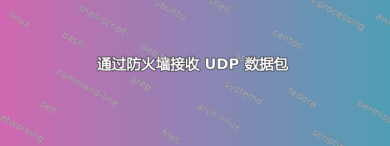 通过防火墙接收 UDP 数据包