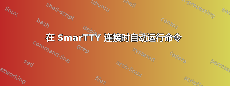 在 SmarTTY 连接时自动运行命令