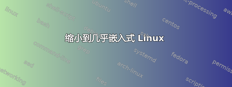 缩小到几乎嵌入式 Linux