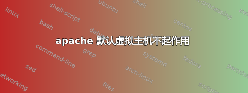 apache 默认虚拟主机不起作用