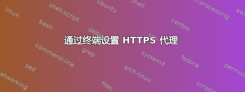 通过终端设置 HTTPS 代理