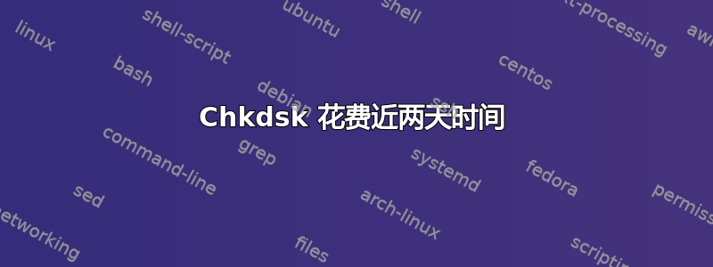 Chkdsk 花费近两天时间