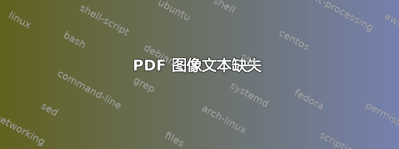 PDF 图像文本缺失