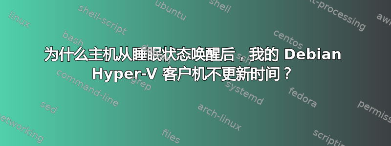 为什么主机从睡眠状态唤醒后，我的 Debian Hyper-V 客户机不更新时间？