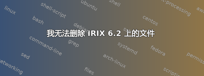 我无法删除 IRIX 6.2 上的文件