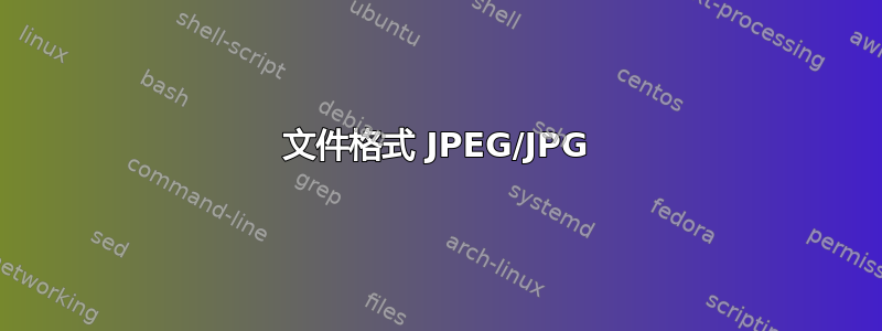 文件格式 JPEG/JPG