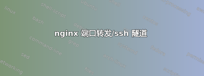 nginx 端口转发/ssh 隧道