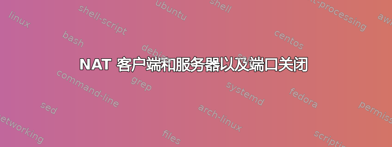 NAT 客户端和服务器以及端口关闭