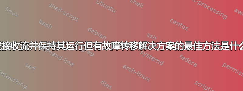 247 完成接收流并保持其运行但有故障转移解决方案的最佳方法是什么？