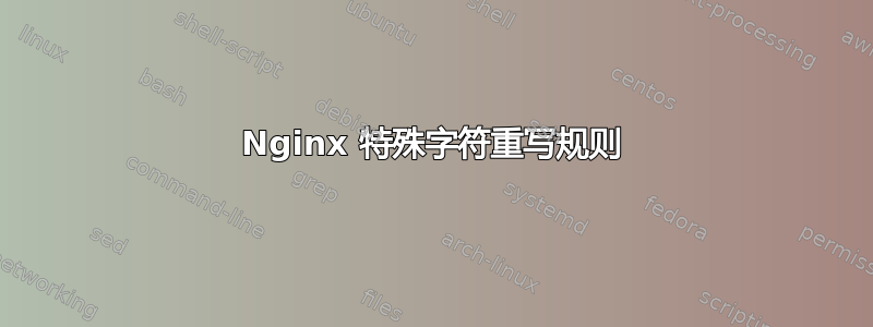 Nginx 特殊字符重写规则