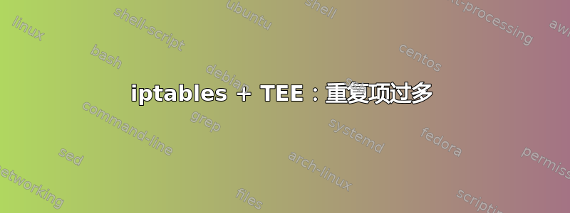 iptables + TEE：重复项过多