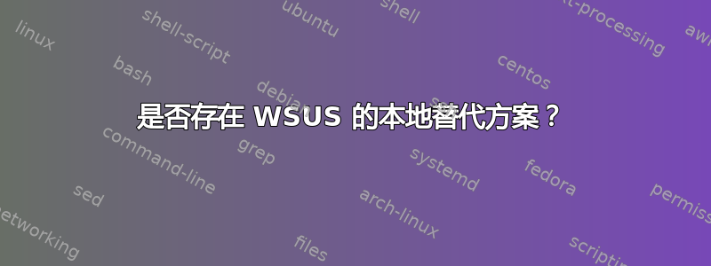 是否存在 WSUS 的本地替代方案？