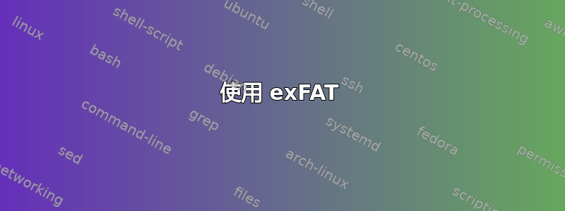 使用 exFAT