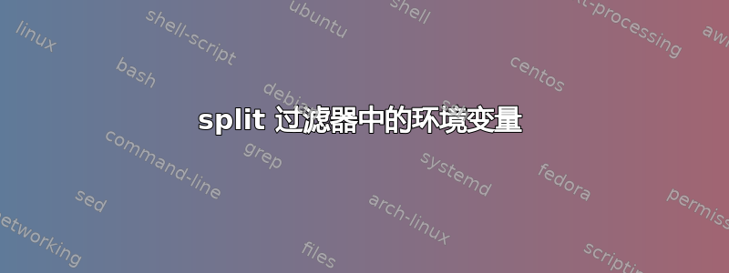 split 过滤器中的环境变量