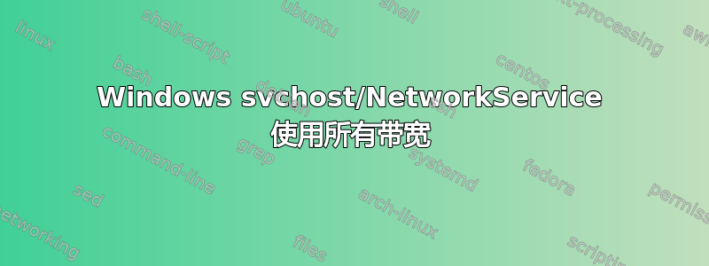 Windows svchost/NetworkService 使用所有带宽
