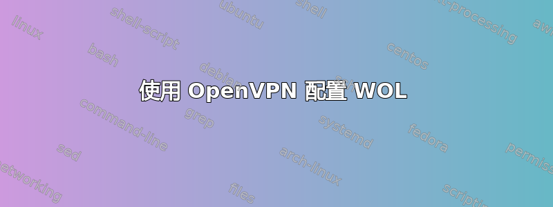 使用 OpenVPN 配置 WOL