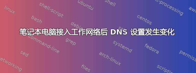 笔记本电脑接入工作网络后 DNS 设置发生变化