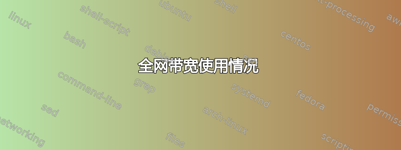 全网带宽使用情况