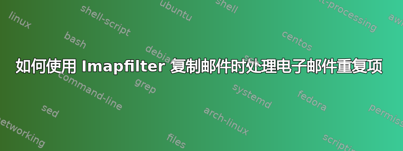 如何使用 Imapfilter 复制邮件时处理电子邮件重复项