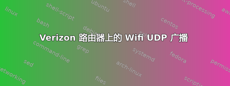 Verizon 路由器上的 Wifi UDP 广播