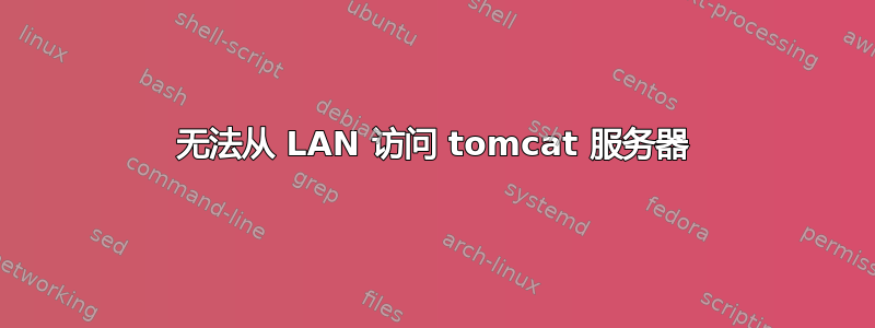 无法从 LAN 访问 tomcat 服务器