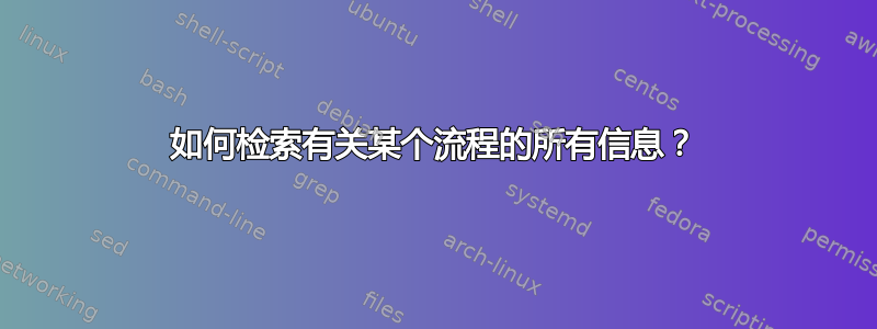 如何检索有关某个流程的所有信息？