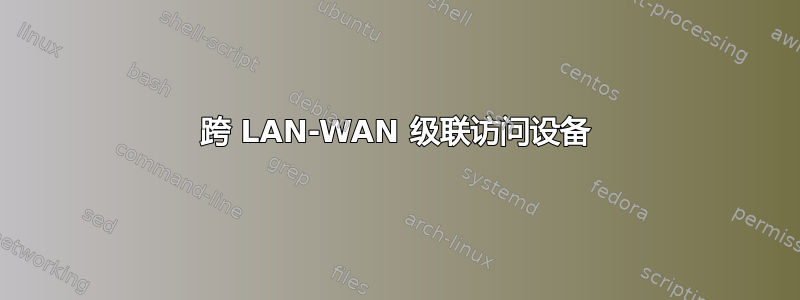 跨 LAN-WAN 级联访问设备