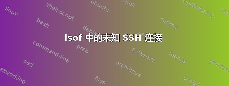 lsof 中的未知 SSH 连接