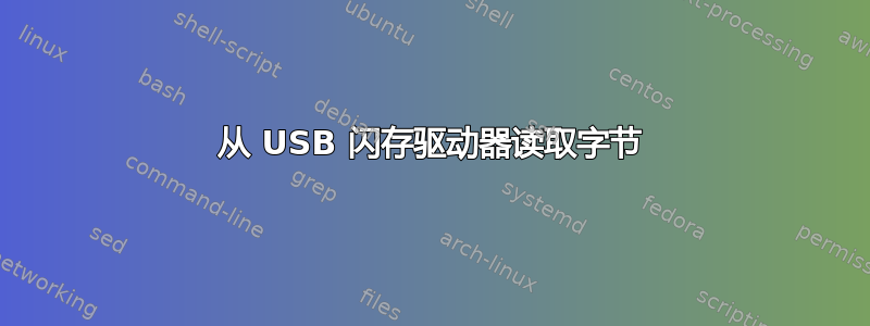 从 USB 闪存驱动器读取字节