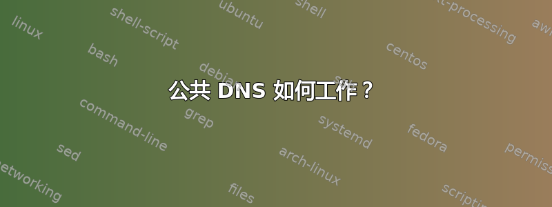 公共 DNS 如何工作？