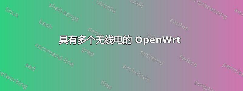 具有多个无线电的 OpenWrt