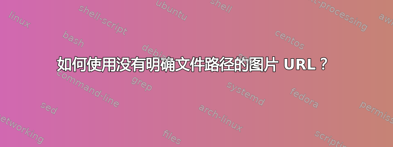 如何使用没有明确文件路径的图片 URL？