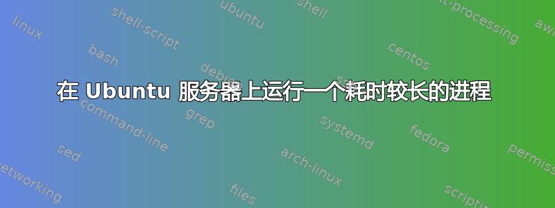 在 Ubuntu 服务器上运行一个耗时较长的进程