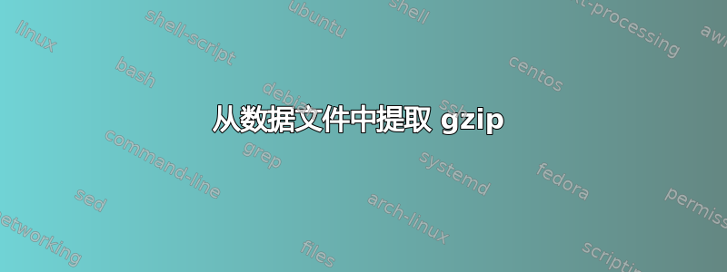 从数据文件中提取 gzip