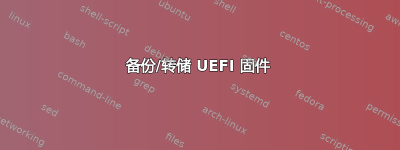 备份/转储 UEFI 固件