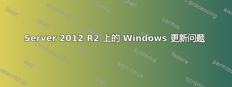 Server 2012 R2 上的 Windows 更新问题