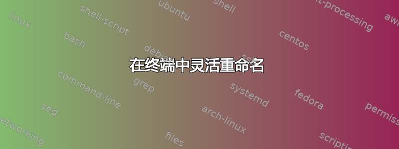 在终端中灵活重命名