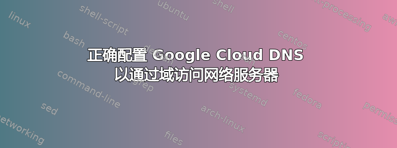 正确配置 Google Cloud DNS 以通过域访问网络服务器