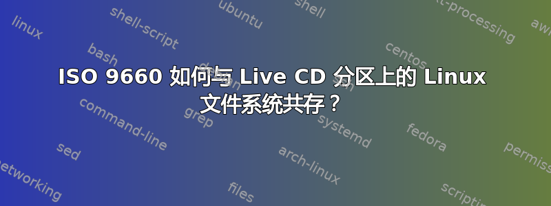 ISO 9660 如何与 Live CD 分区上的 Linux 文件系统共存？