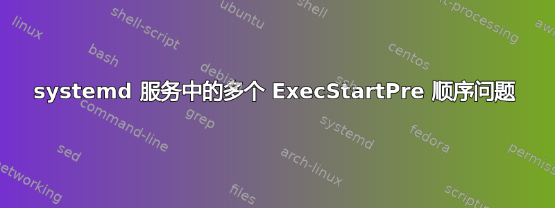 systemd 服务中的多个 ExecStartPre 顺序问题