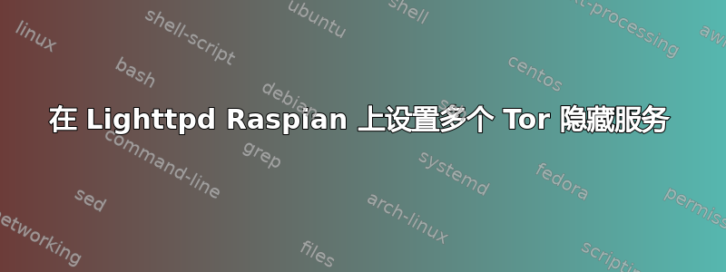 在 Lighttpd Raspian 上设置多个 Tor 隐藏服务