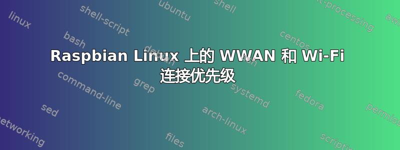 Raspbian Linux 上的 WWAN 和 Wi-Fi 连接优先级