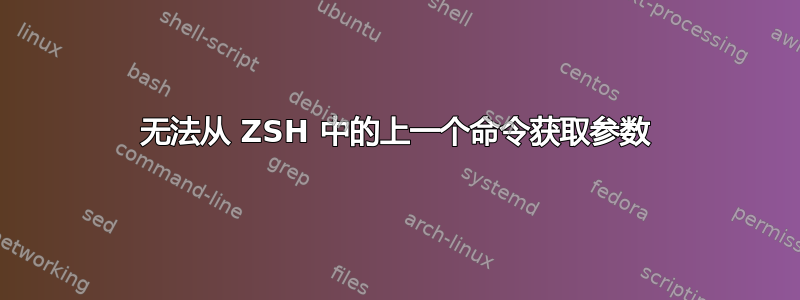 无法从 ZSH 中的上一个命令获取参数