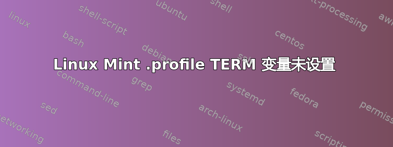 Linux Mint .profile TERM 变量未设置