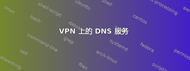 VPN 上的 DNS 服务