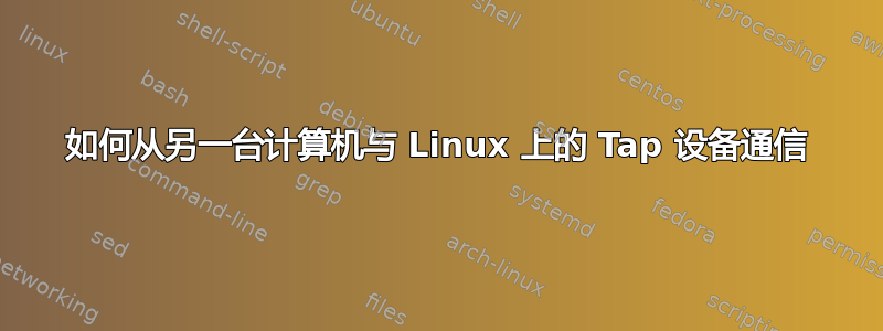 如何从另一台计算机与 Linux 上的 Tap 设备通信