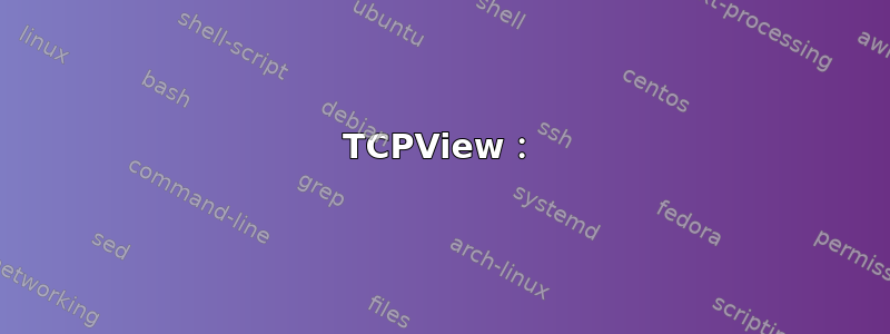 TCPView：