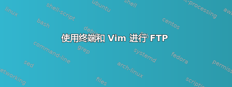 使用终端和 Vim 进行 FTP