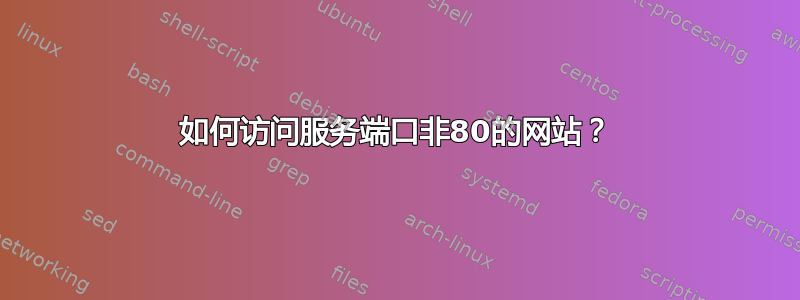 如何访问服务端口非80的网站？