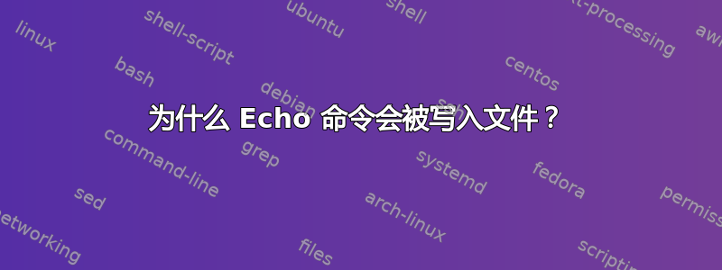 为什么 Echo 命令会被写入文件？